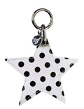 Polka Dot Star Charm | White and Black
