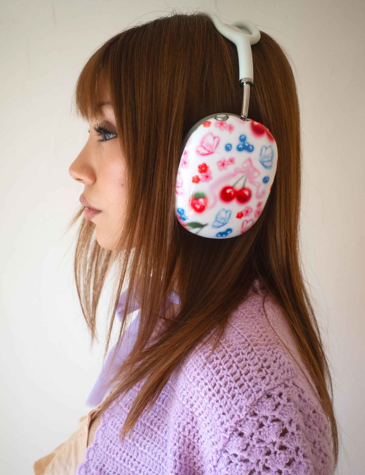 Sweet Cherries Airpod Max Case - Arleathercraft Default Title