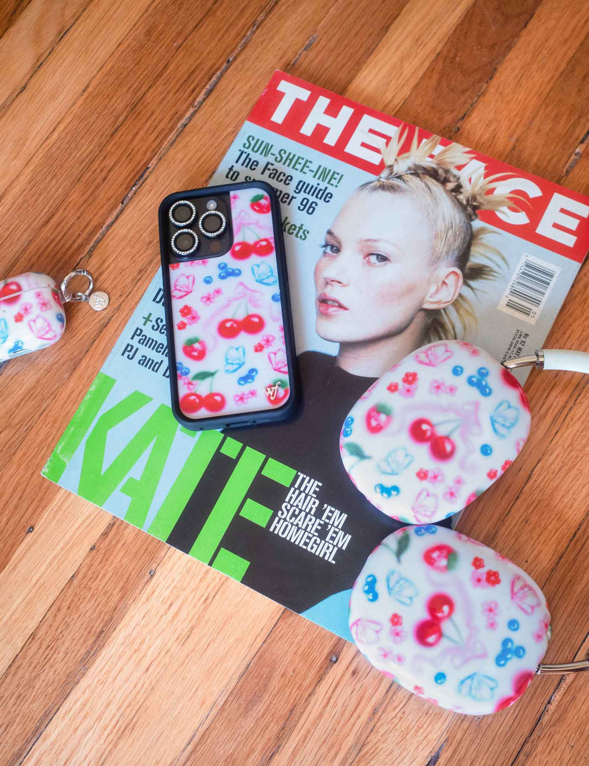 Sweet Cherries Airpod Max Case - Arleathercraft Default Title