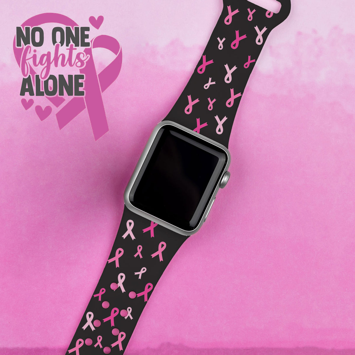 Breast Cancer Awareness HD Apple Watch Band