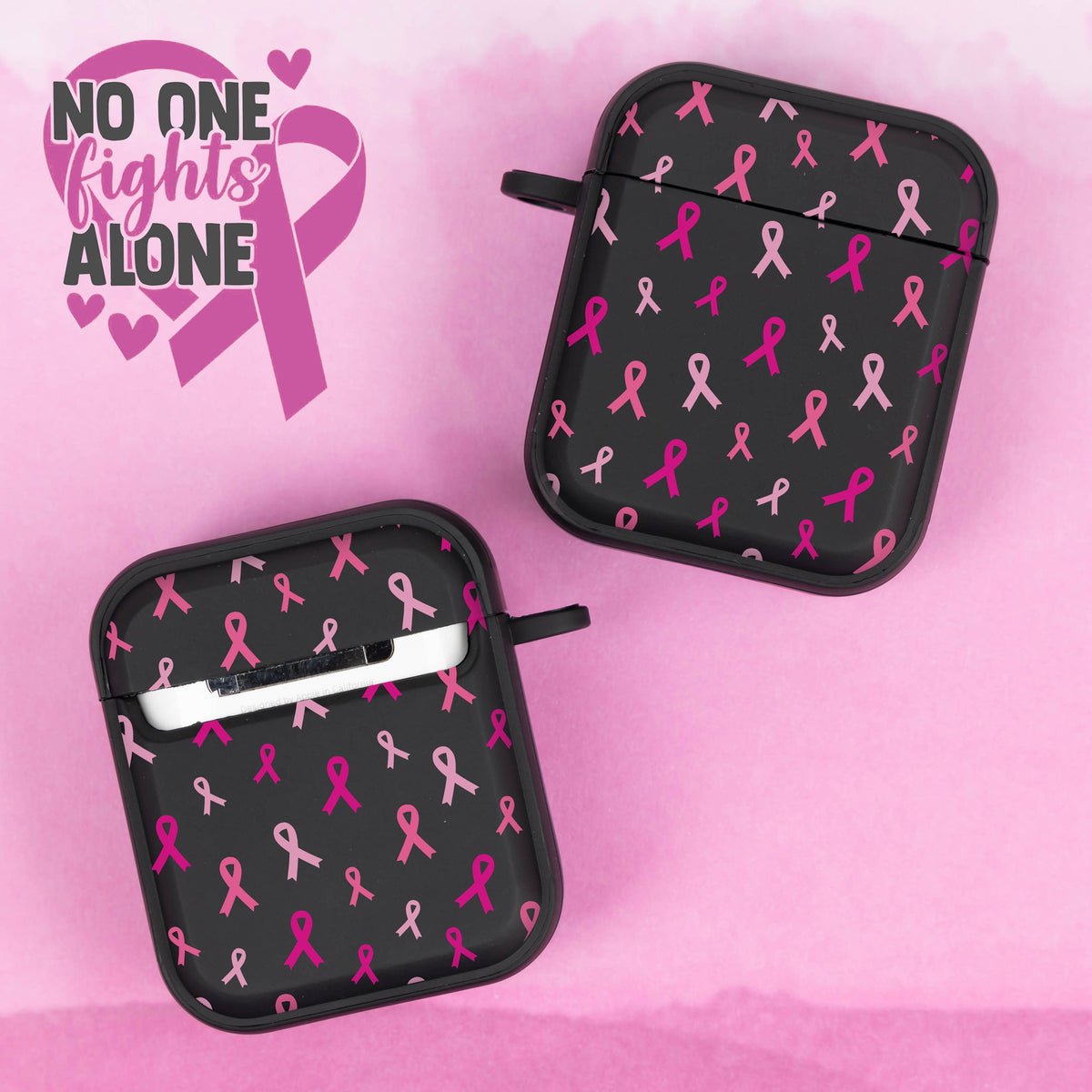 Breast Cancer Awareness HDX Apple AirPods Gen 1 & 2 Case Cover