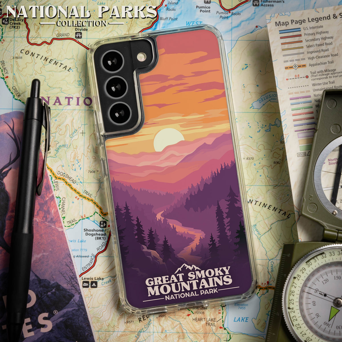 National Parks Great Smoky Mountains HD Samsung Galaxy S21 Phone Case
