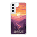 National Parks Great Smoky Mountains HD Samsung Galaxy S22 Phone Case - Arleathercraft Great Smoky Mountains / Galaxy S22 Ultra
