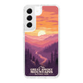 National Parks Great Smoky Mountains HD Samsung Galaxy S24 Phone Case - Arleathercraft Great Smoky Mountains / Galaxy S24 Ultra