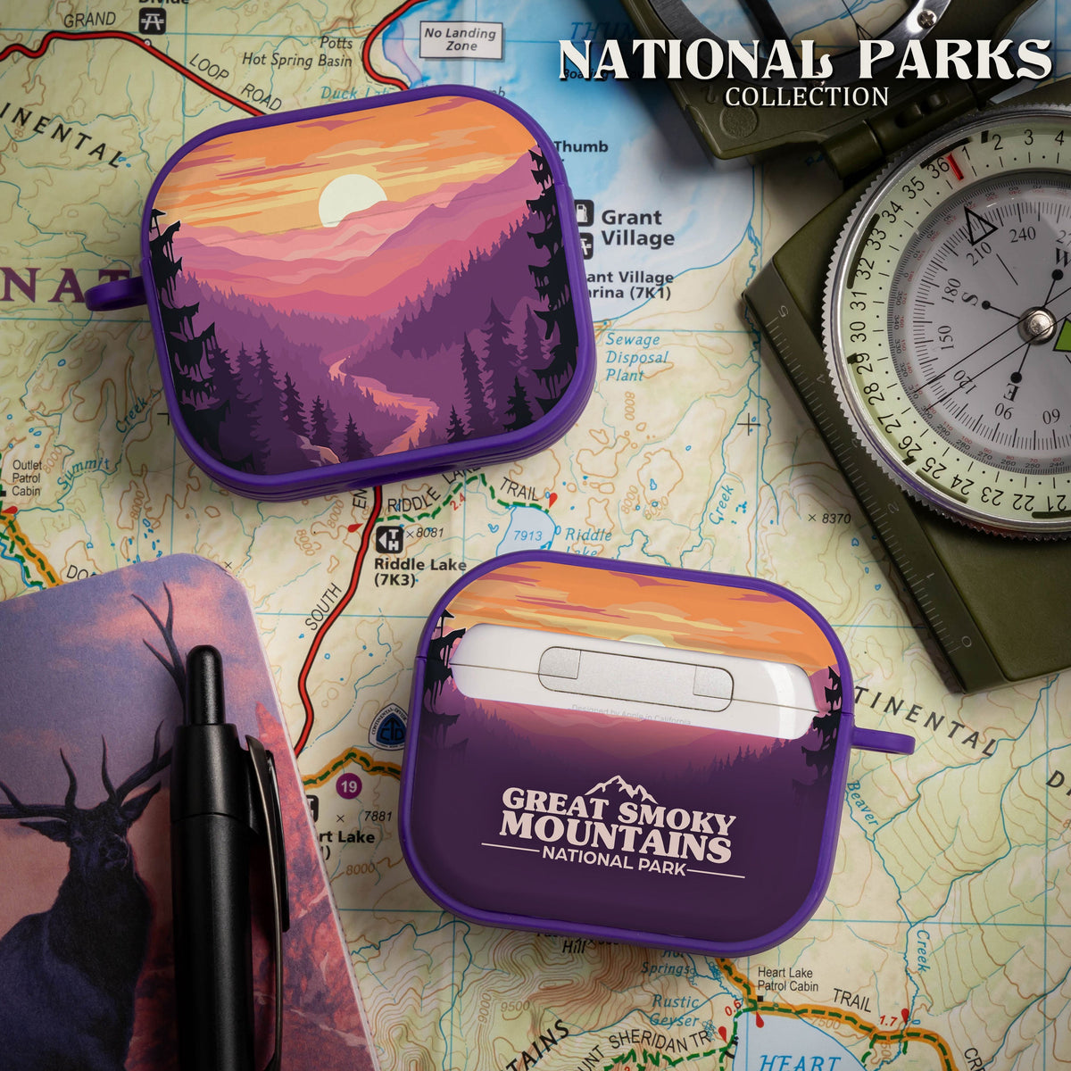 National Parks Great Smoky Mountains HDX Apple Airpods Gen 3 Case Cover