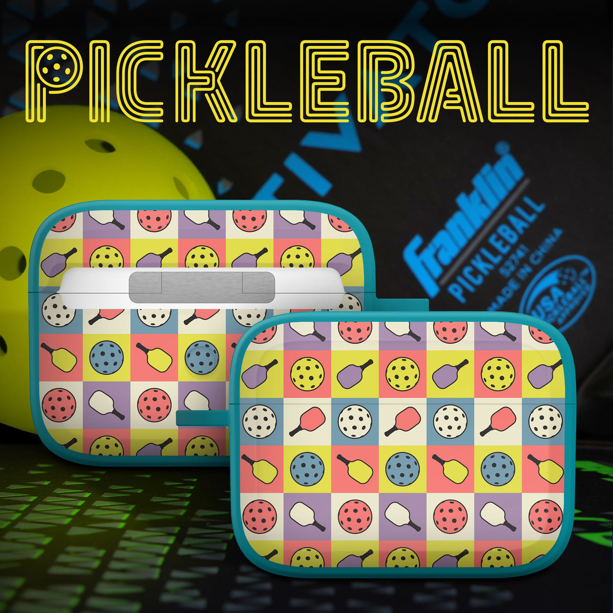 Pickleball HDX Apple AirPods Pro 1 & 2 Case Cover