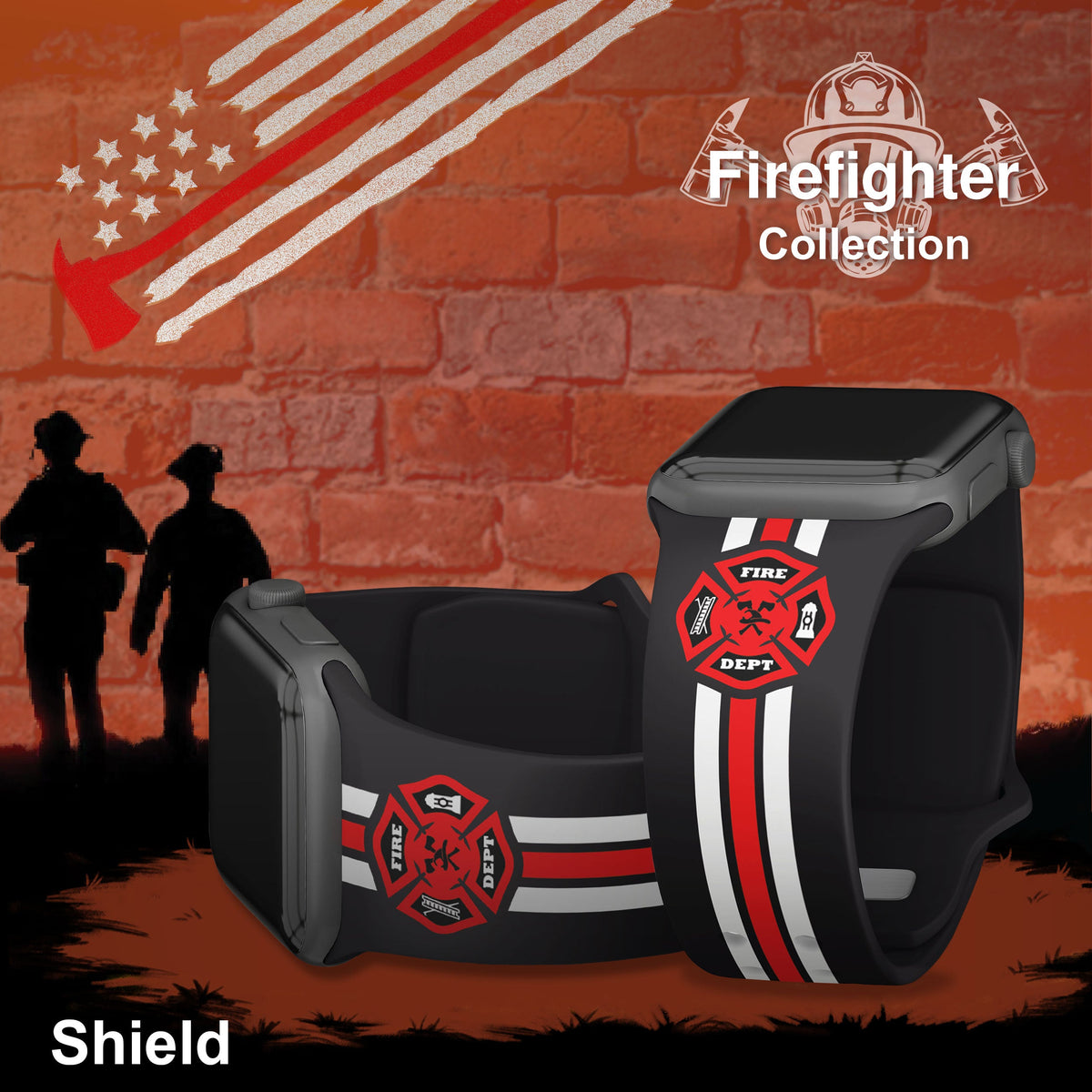 FireFighter First Responder HD Apple Watch Band