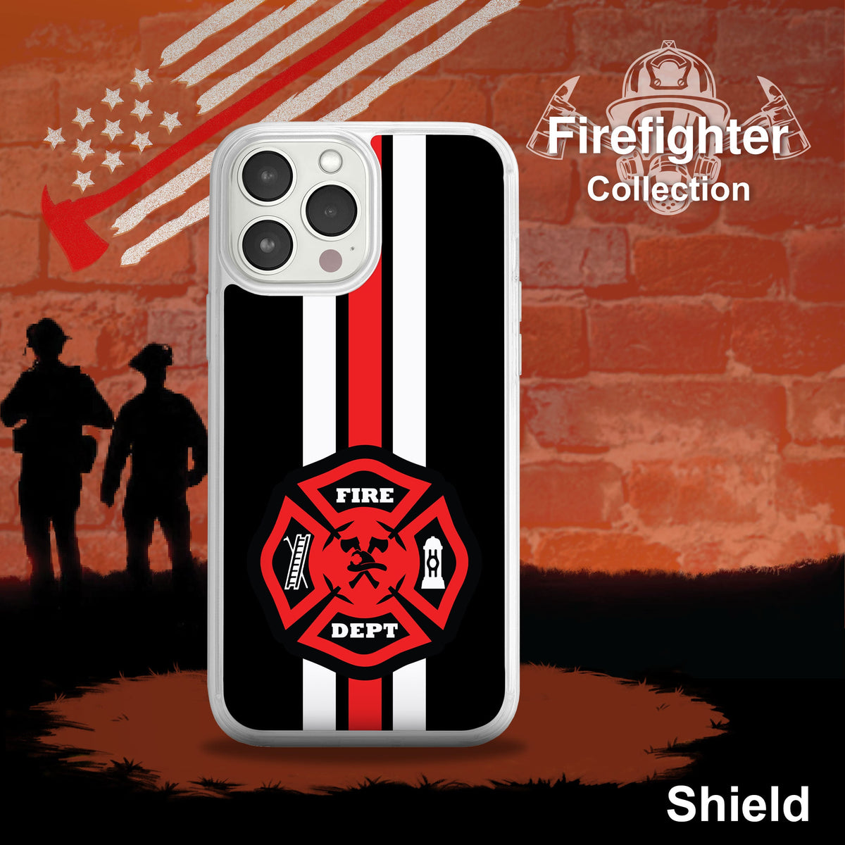 Firefighter HD Apple iPhone 12 Mag-Safe Phone Case