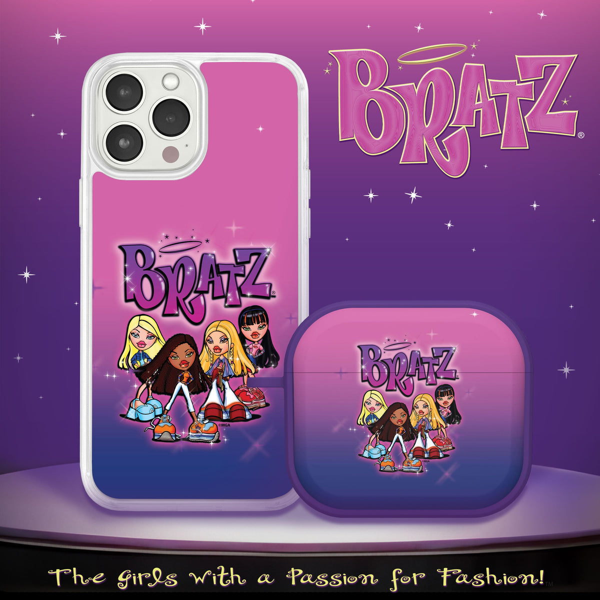 Bratz® Classic HD Apple iPhone 15 Mag-Safe Phone Case and AirPods Gen 3 Combo Package