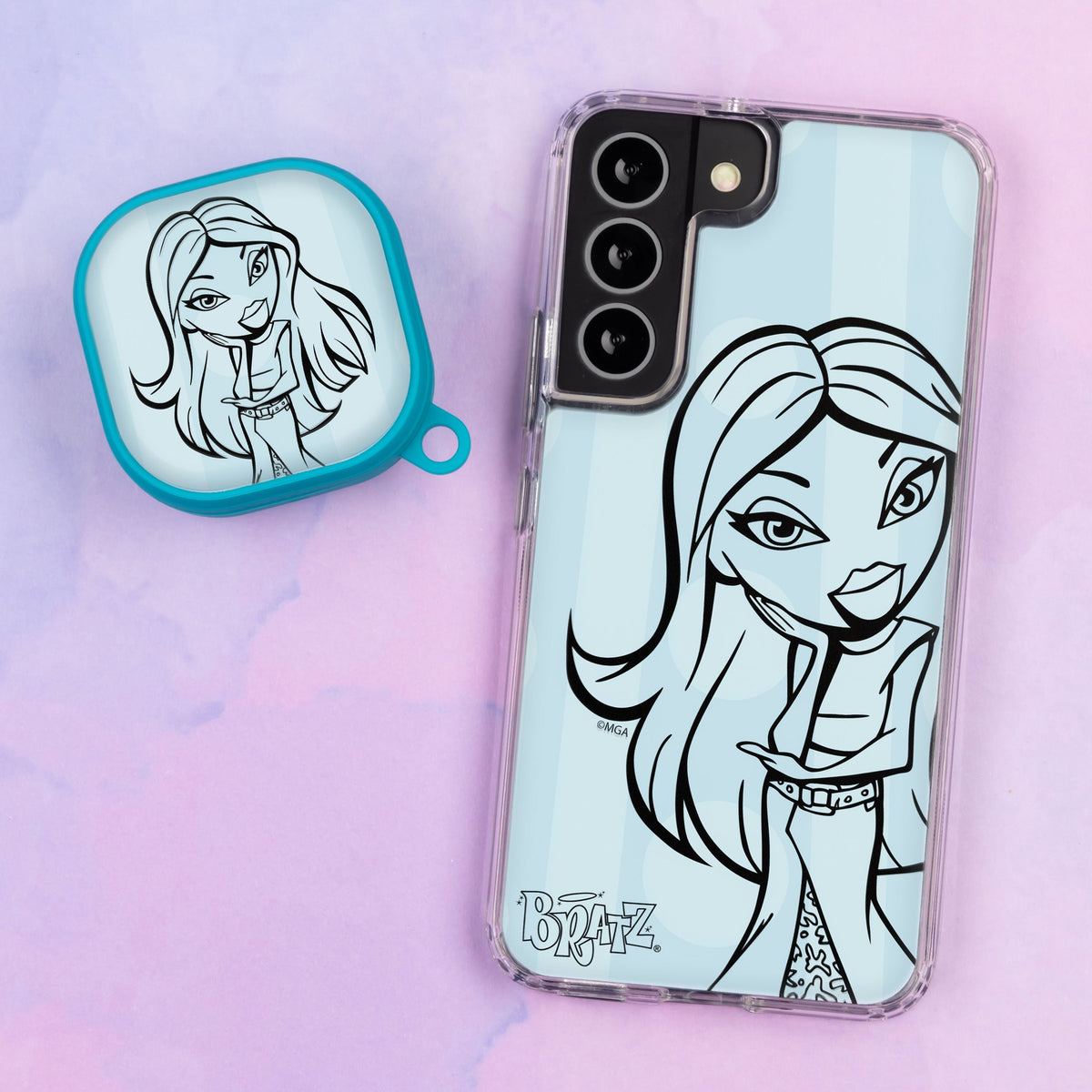 Bratz® Passion For Fashion HD Samsung Galaxy S23 Series and Buds Pro Combo Package