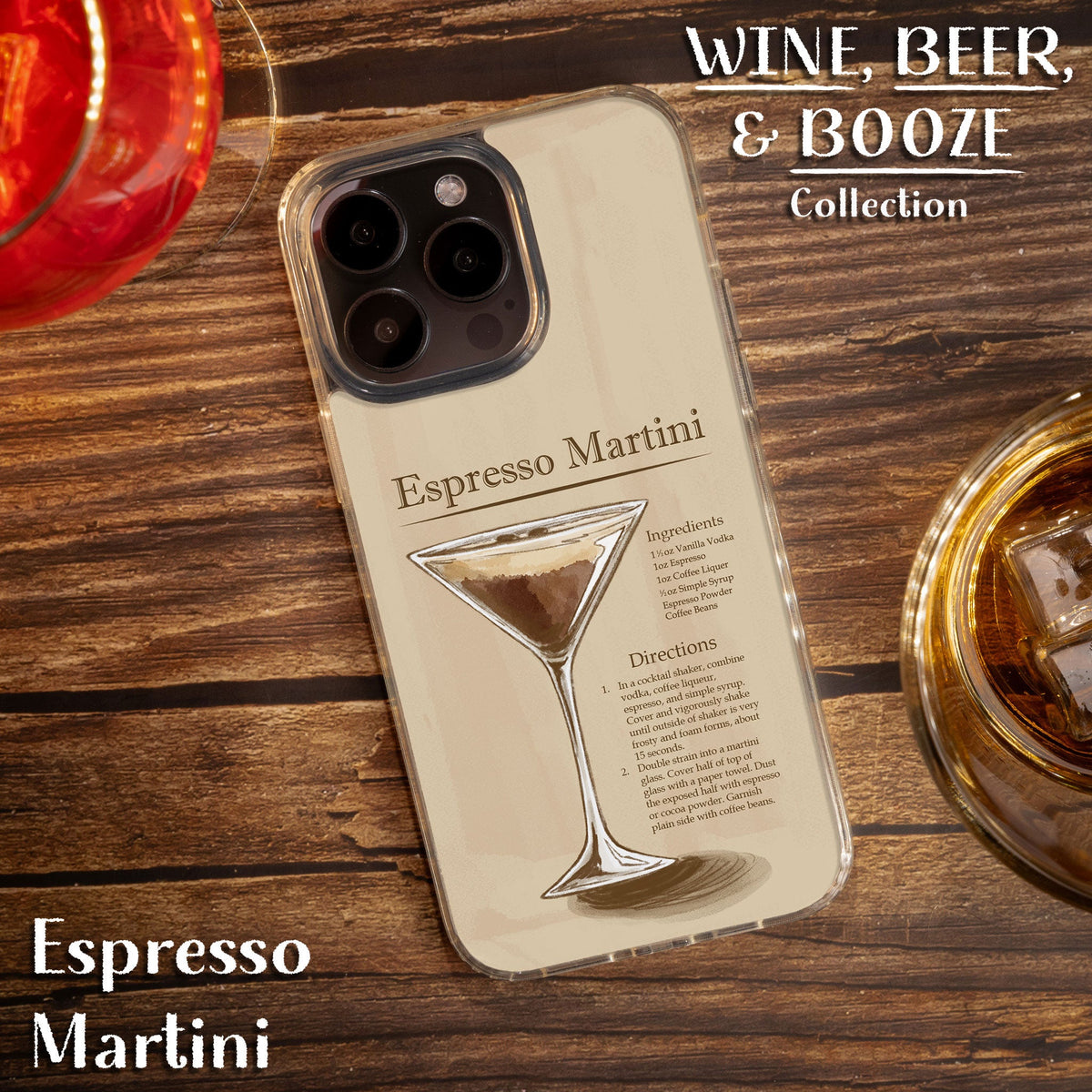 Wine, Beer, & Booze HD Apple iPhone 13 Series Mag-Safe Phone Case