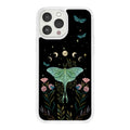 Episodic Drawing Enchanted Collection HD Apple iPhone 14 Series Mag-Safe Phone Case - Arleathercraft Lunar Moths / iPhone 14 Pro Max