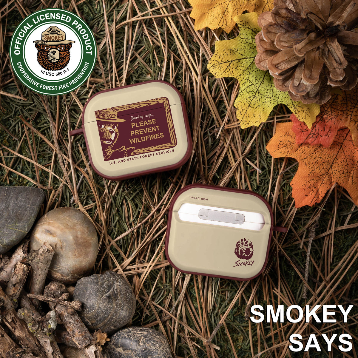 Smokey Bear Classic HDX Apple AirPods Gen 3 Case Cover