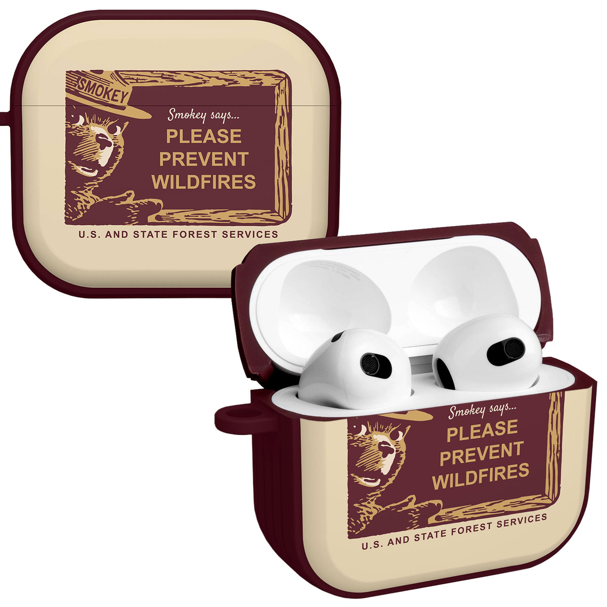 Smokey Bear Classic HDX Apple AirPods Gen 3 Case Cover