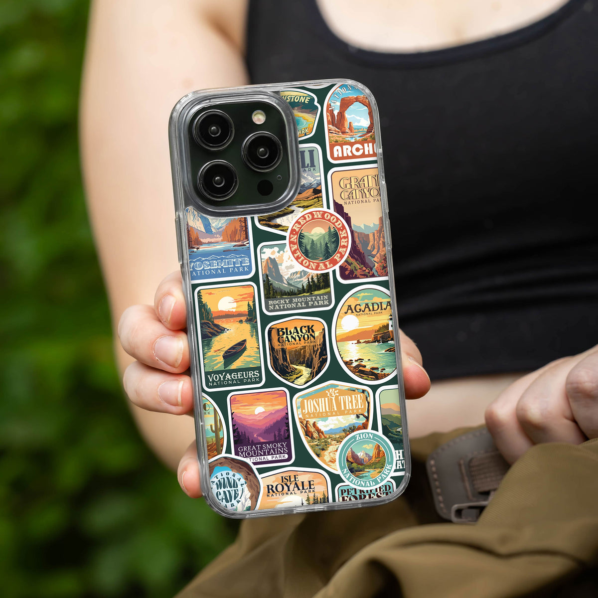 National Parks Stickers HD Apple iPhone 11 Series Phone Case