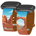 National Parks Arches HD Fitbit Versa 3 & Sense 1 Watch Band - Arleathercraft Short