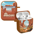 National Parks Arches HDX Apple Airpods Gen 1 & 2 Case Cover - Arleathercraft Arches