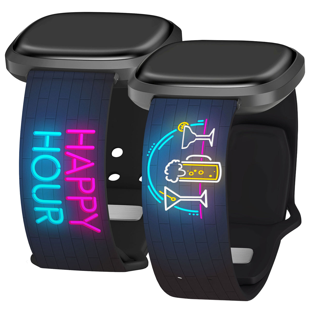 Wine, Beer, & Booze HD Fitbit Versa 3 & Sense 1 Watch Band