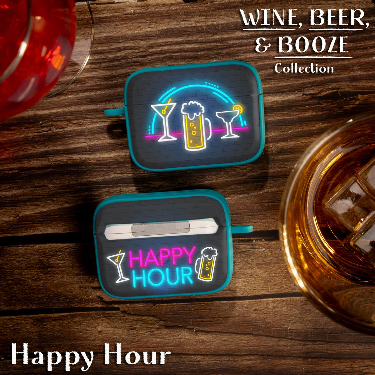 Wine, Beer, & Booze HDX Apple AirPods Pro 1 & 2 Case Cover