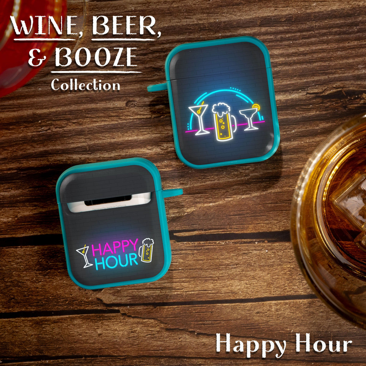 Wine, Beer, & Booze HDX Apple AirPods Gen 1 & 2 Case Cover