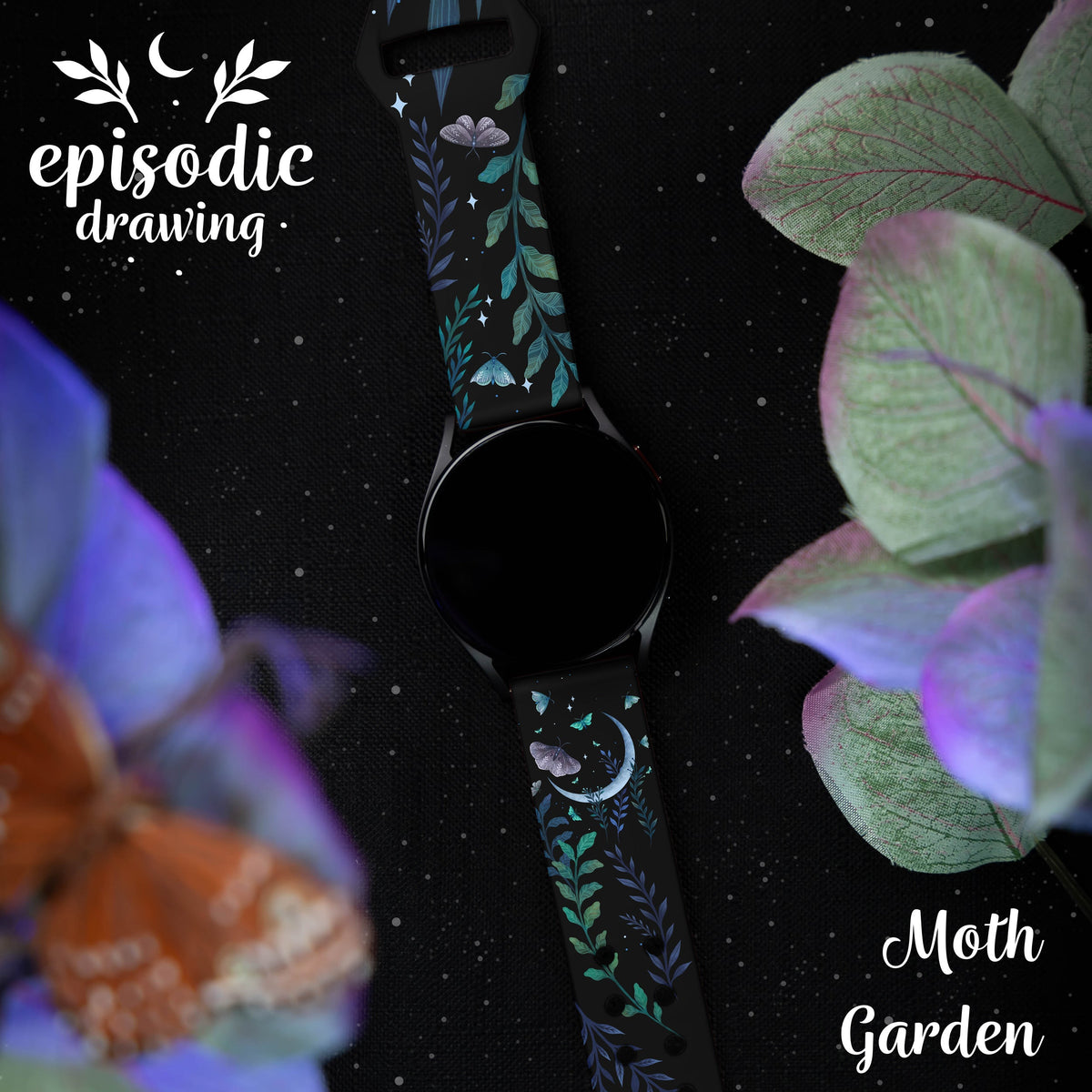 Episodic Drawing Enchanted Collection HD  Watchband for Samsung, Garmin, Fossil, and More