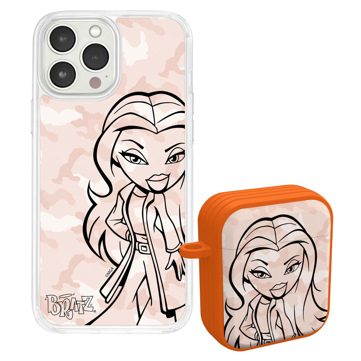Bratz® Passion For Fashion HD Apple iPhone 13 Mag-Safe Phone Case and AirPods Gen 1 & 2 Combo Package