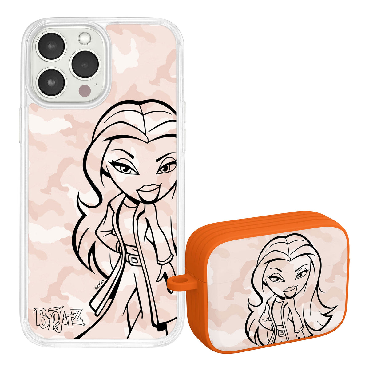 Bratz® Passion For Fashion HD Apple iPhone 15 Mag-Safe Phone Case and AirPods Pro Combo Package