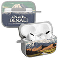 National Parks Denali HDX Apple Airpods Pro 1 & 2 Case Cover - Arleathercraft Denali