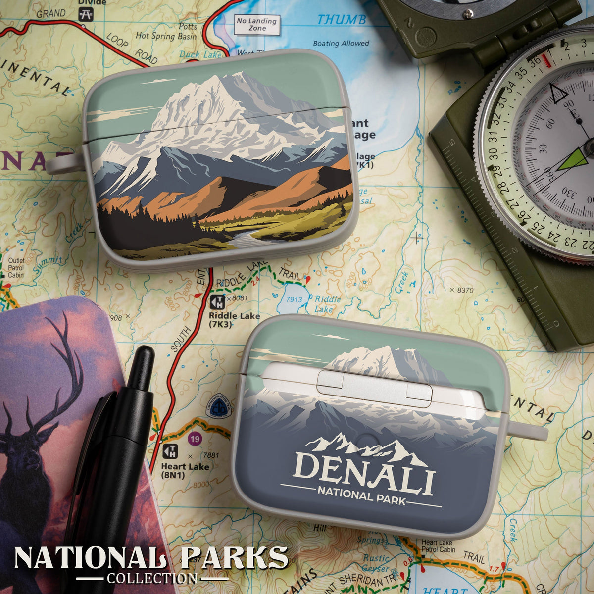 National Parks Denali HDX Apple Airpods Pro 1 & 2 Case Cover
