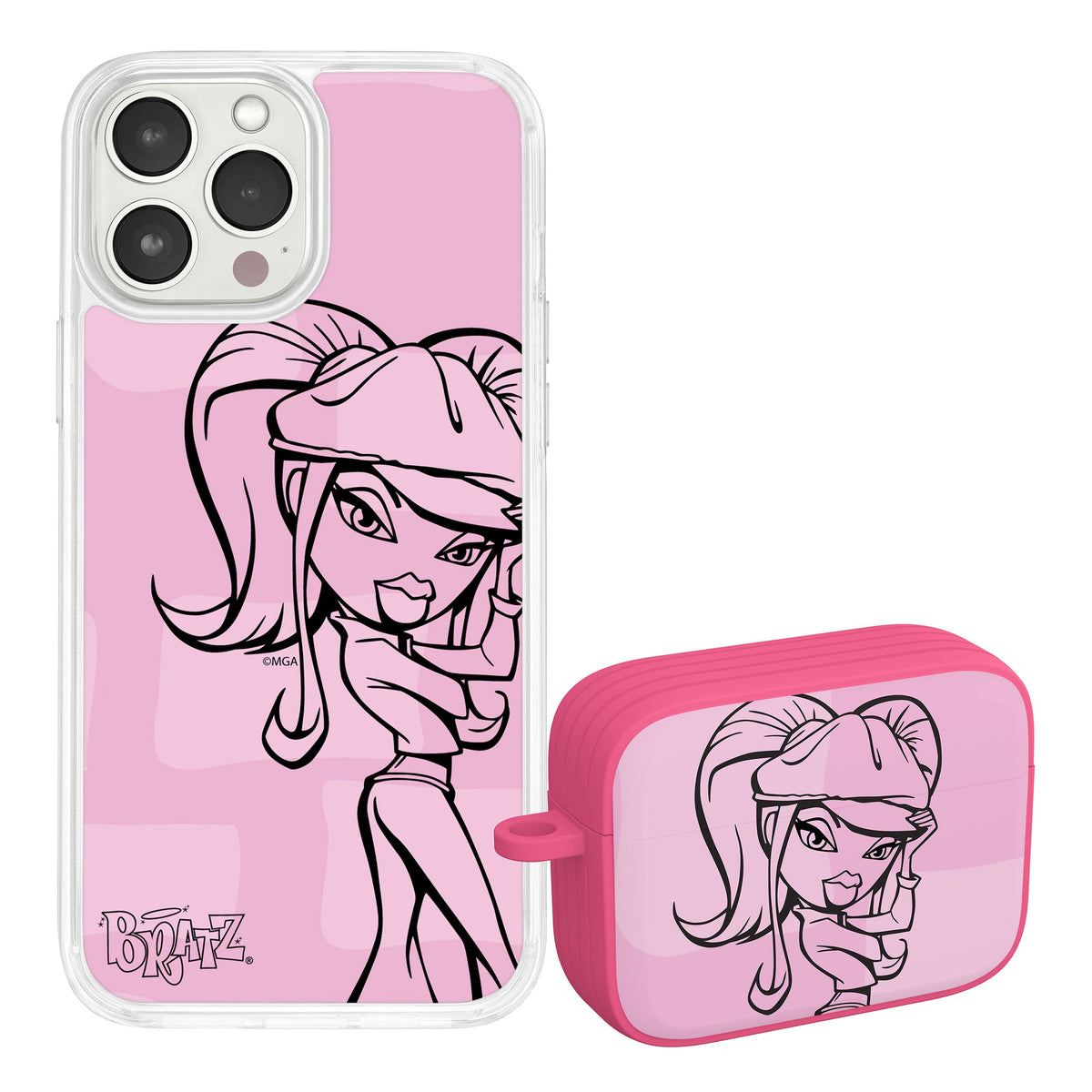 Bratz® Passion For Fashion HD Apple iPhone 14 Mag-Safe Phone Case and AirPods Pro Combo Package