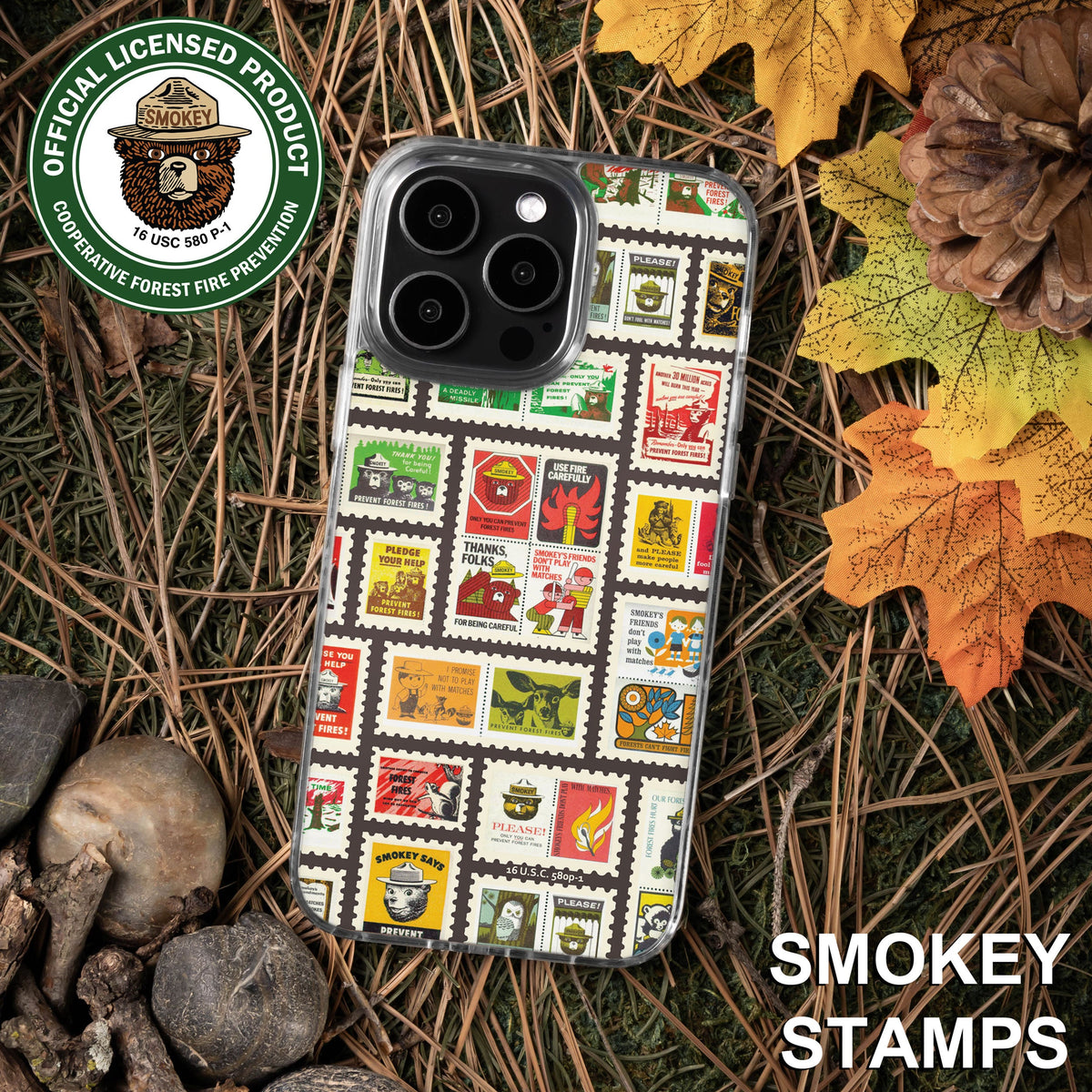 Smokey Bear Classic HD Apple iPhone 14 Series Mag-Safe Phone Case