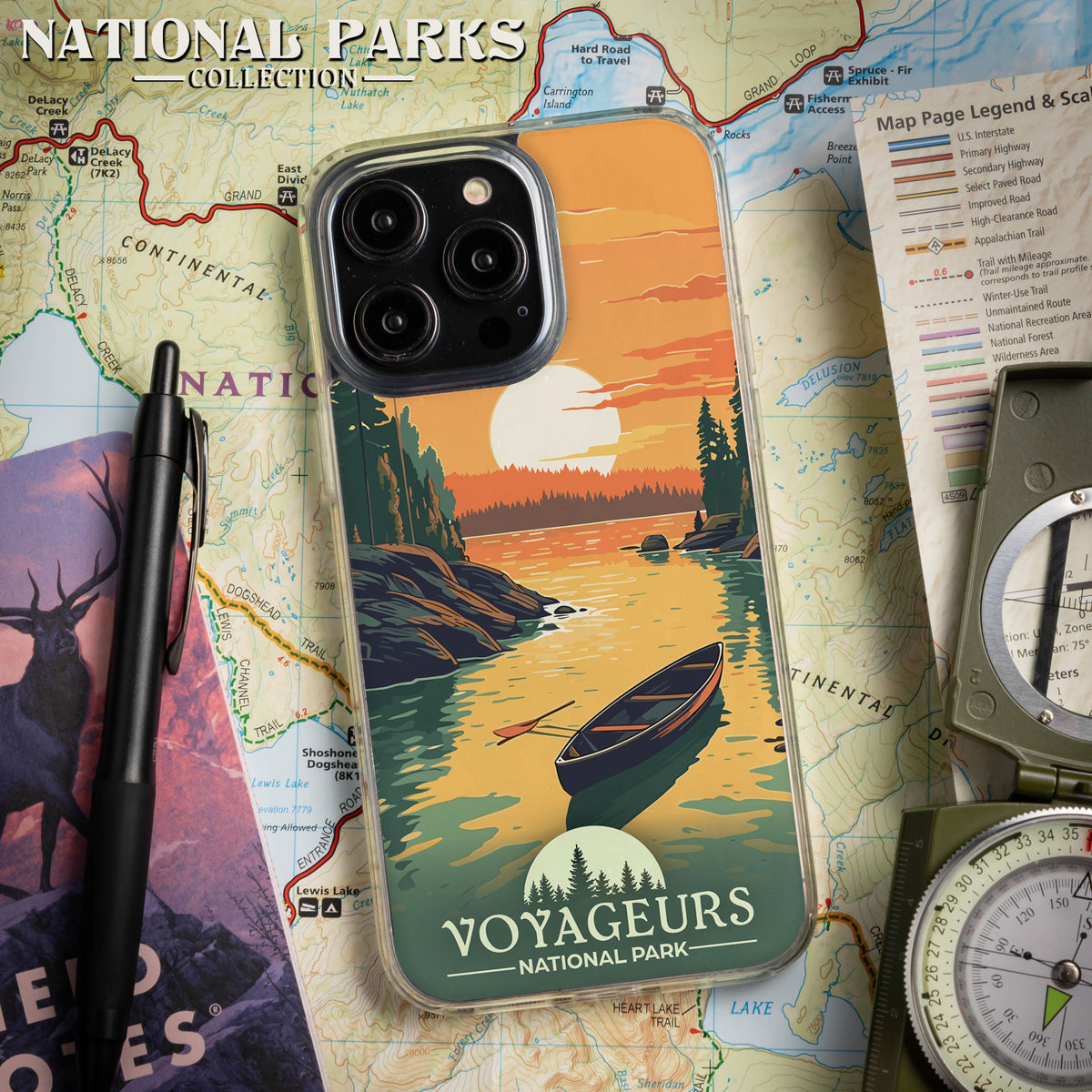 National Parks Voyageurs HD Apple iPhone 14 Series Mag-Safe Phone Case