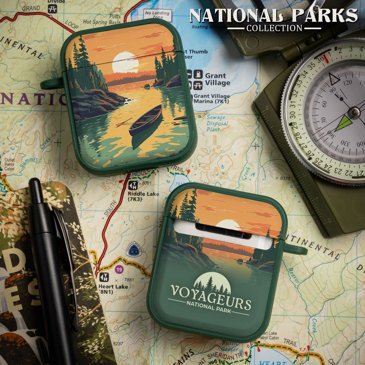 National Parks Voyageurs HDX Apple Airpods Gen 1 & 2 Case Cover