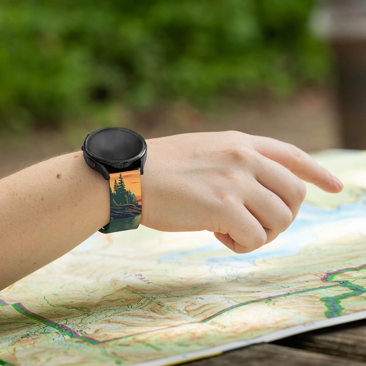 National Parks Voyageurs HD  Watchband for Samsung, Garmin, Fossil, and More