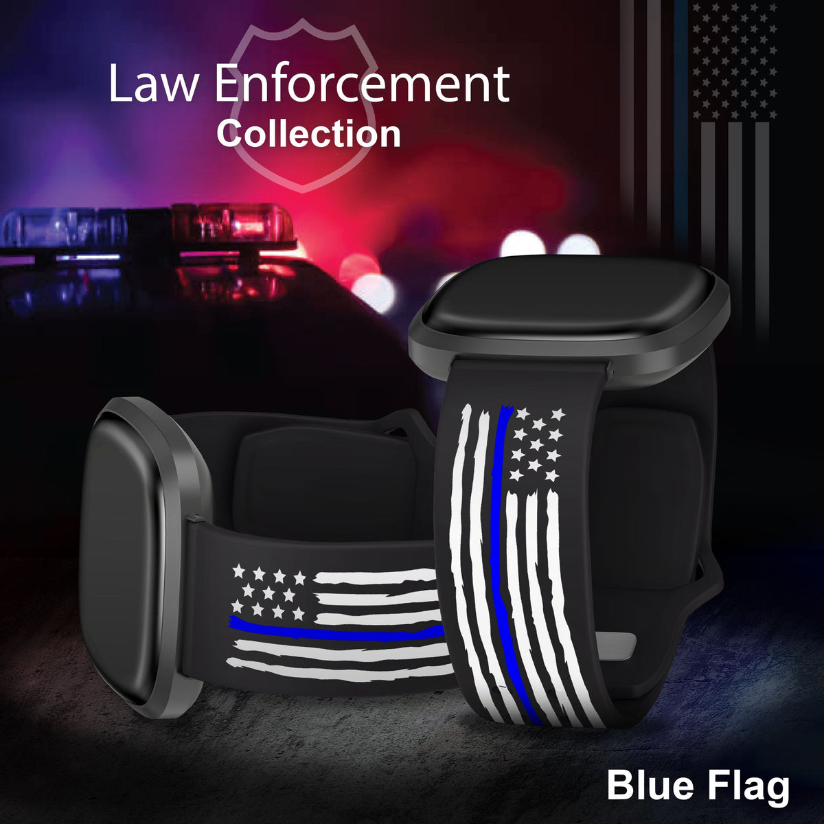 Law Enforcement HD Fitbit Versa 3 and Sense 1 Watch Band