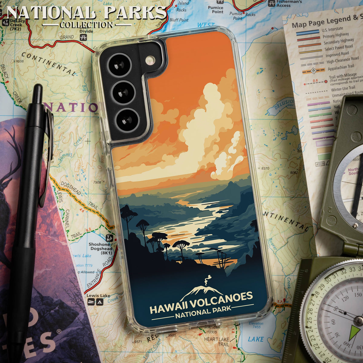National Parks Hawaii Volcanoes HD Samsung Galaxy S24 Phone Case