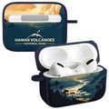 National Parks Hawaii Volcanoes HDX Apple Airpods Pro 1 & 2 Case Cover - Arleathercraft Hawaii Volcanoes