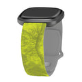Realtree Fishing HD Fitbit Versa 3 and Sense 1 Watch Band - Arleathercraft Lime Green / Short
