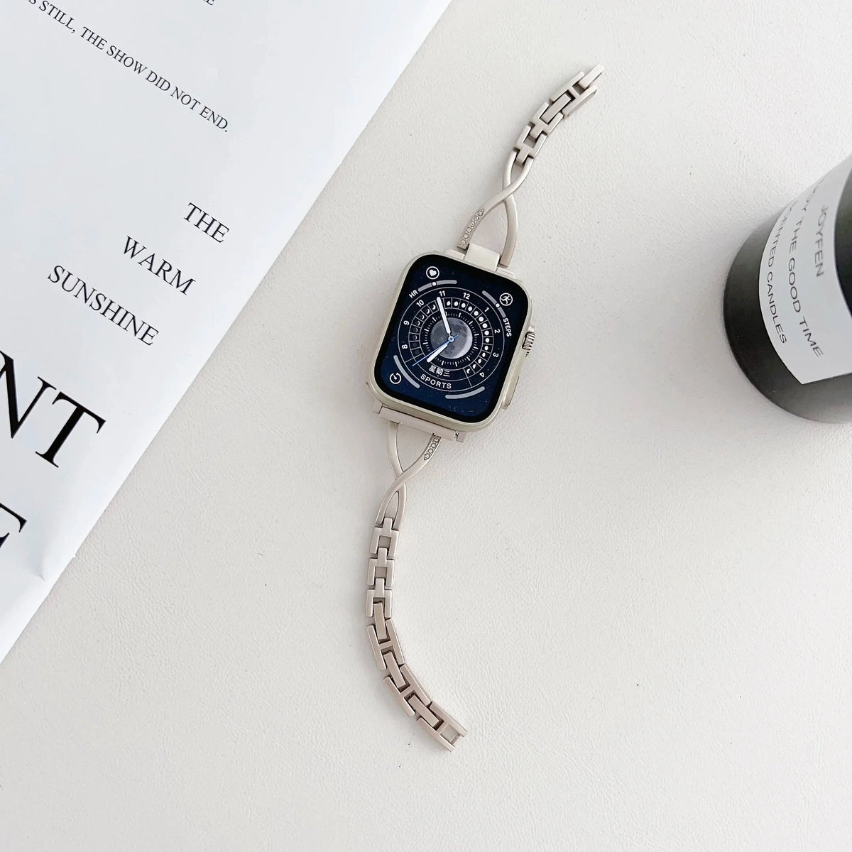 Starlight-Edelstahl-Apple-Watch-Armband