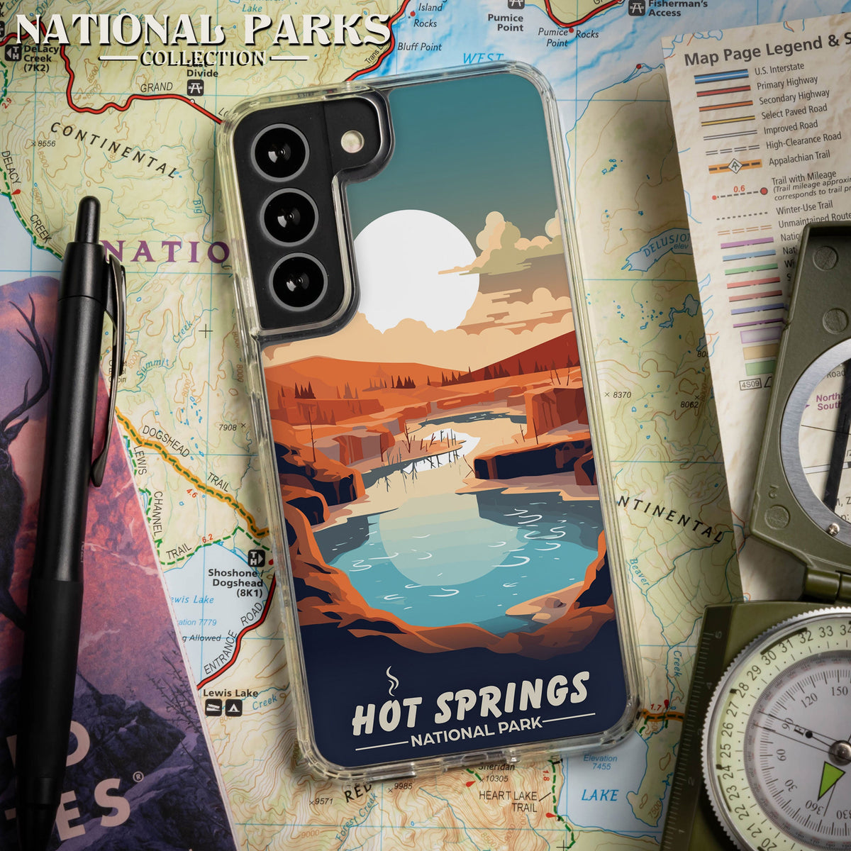 National Parks Hot Springs HD Samsung Galaxy S21 Phone Case