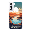 National Parks Hot Springs HD Samsung Galaxy S24 Phone Case - Arleathercraft Hot Springs / Galaxy S24 Ultra