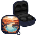 National Parks Hot Springs HDX Samsung Galaxy Buds Pro & Buds Live Case Cover - Arleathercraft Hot Springs