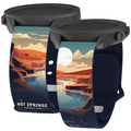 National Parks Hot Springs HD Watchband for Samsung, Garmin, Fossil, and More - Arleathercraft Hot Springs / 20mm / Short