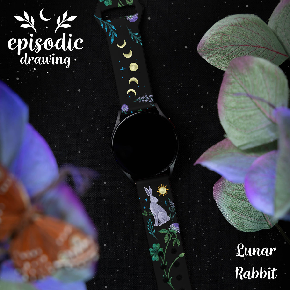 Episodic Drawing Enchanted Collection HD  Watchband for Samsung, Garmin, Fossil, and More