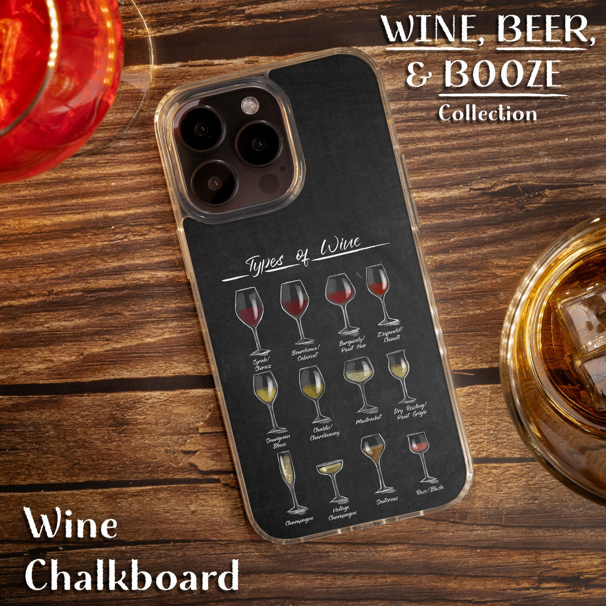 Wine, Beer, & Booze HD Apple iPhone 13 Series Mag-Safe Phone Case