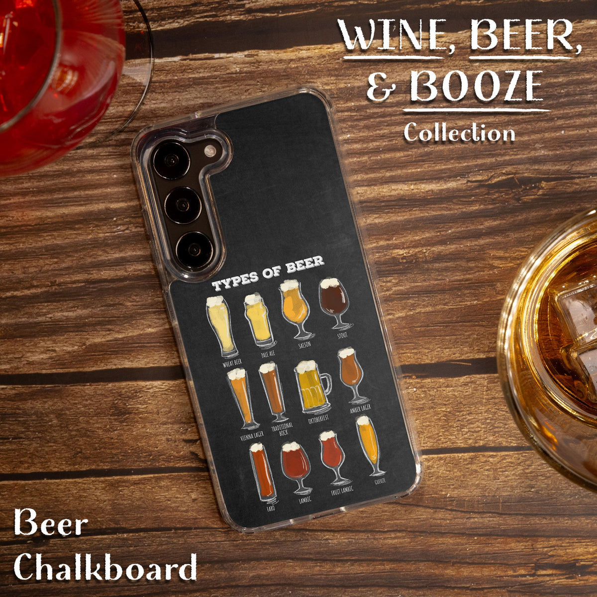 Wine, Beer, & Booze HD Samsung Galaxy S21 Phone Case