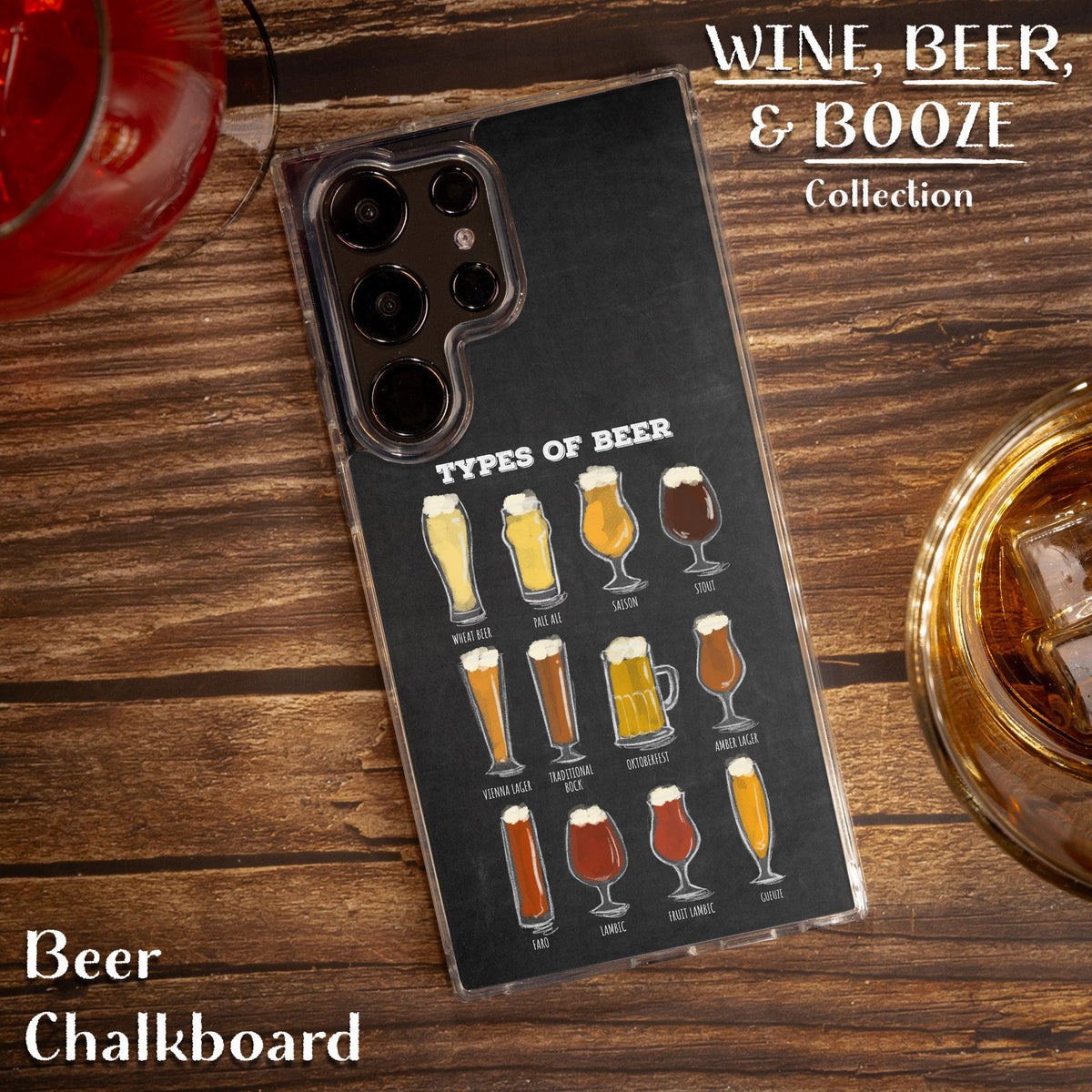 Wine, Beer, & Booze HD Samsung Galaxy S21 Phone Case