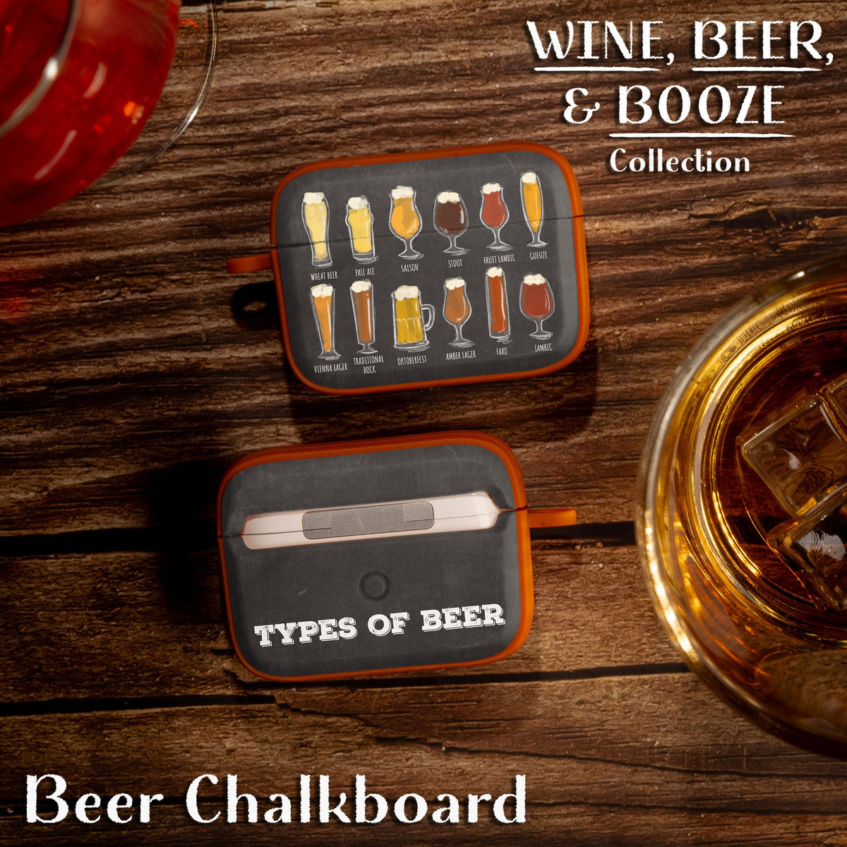 Wine, Beer, & Booze HDX Apple AirPods Pro 1 & 2 Case Cover