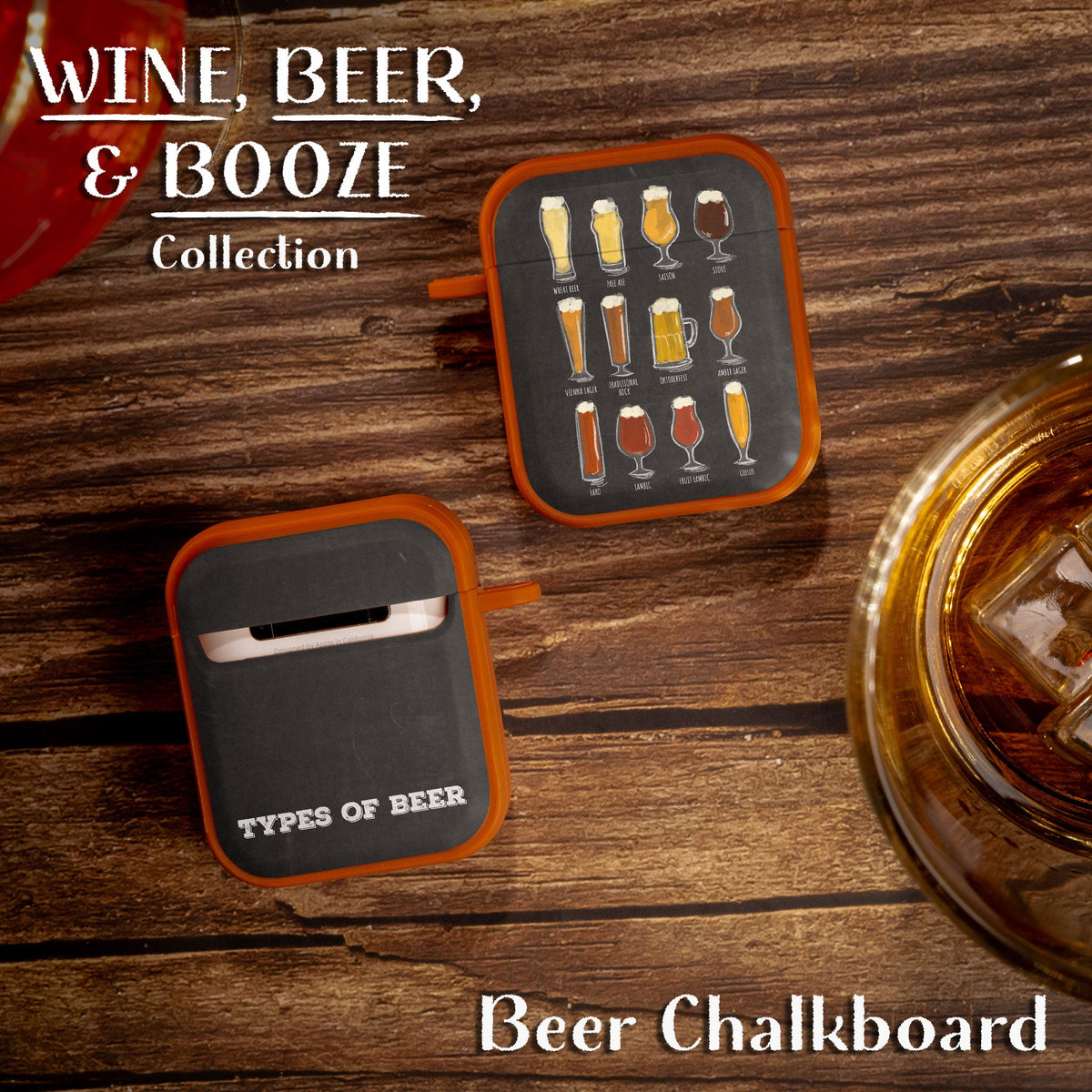 Wine, Beer, & Booze HDX Apple AirPods Gen 1 & 2 Case Cover