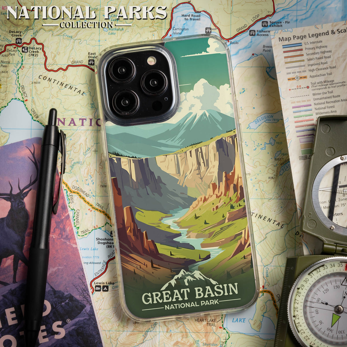 National Parks Great Basin HD Apple iPhone 15 Series Mag-Safe Phone Case